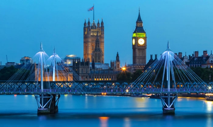 panorama cityscape big ben westminster bridge